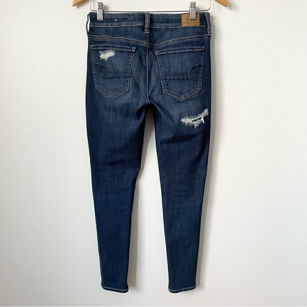 SOLD NWT American Eagle Ne(x)t Level Patched High V-Rise jegging,  Sz 4 Short - Picture 8 of 15